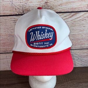 EUC WHISKEY BENT HAT CO. 
Red and White & Red Rope Cap